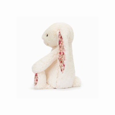 Jellycat Blossom Cream 'Berry' Bunnies USA | 85134KZVU